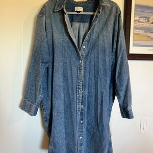 Universal Thread Blue Denim Shirt Dress